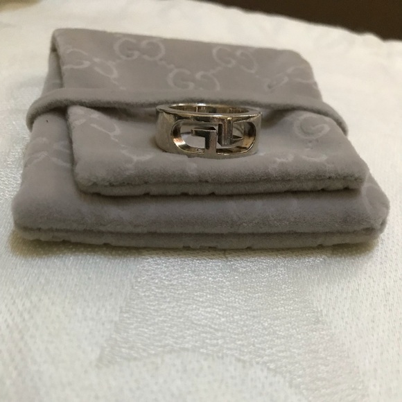 Gucci Double GG Silver Ring size 5.5 With Tags - Picture 5 of 8